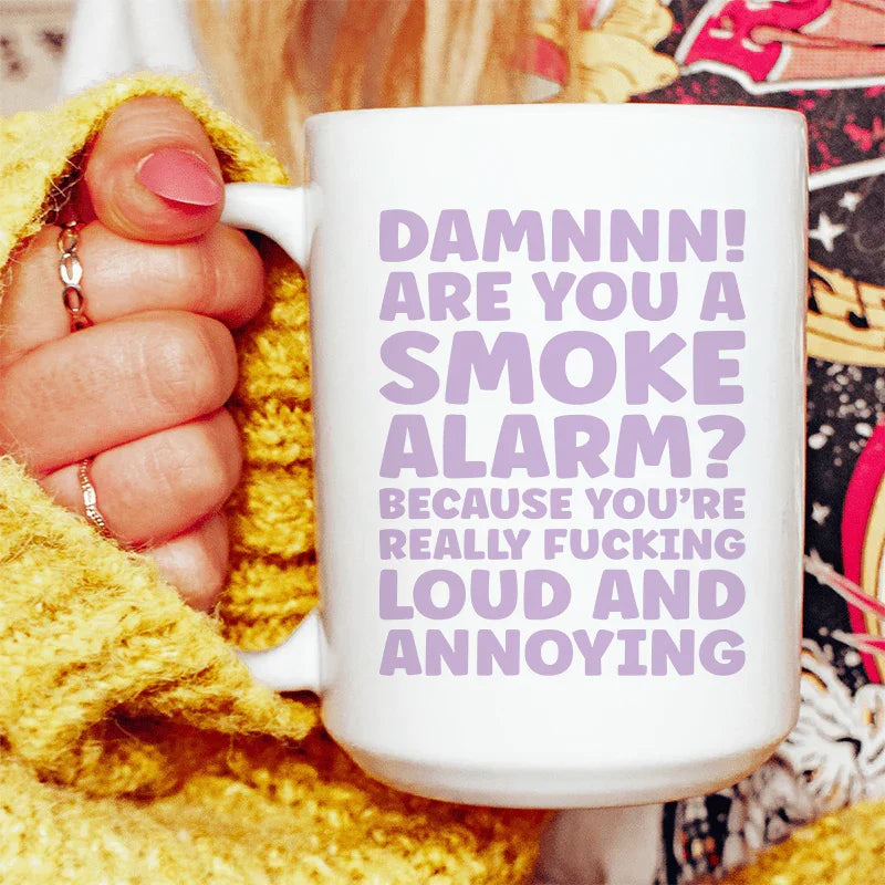 Smoke Alarm Ceramic Mug 15 oz - WonderingCloth