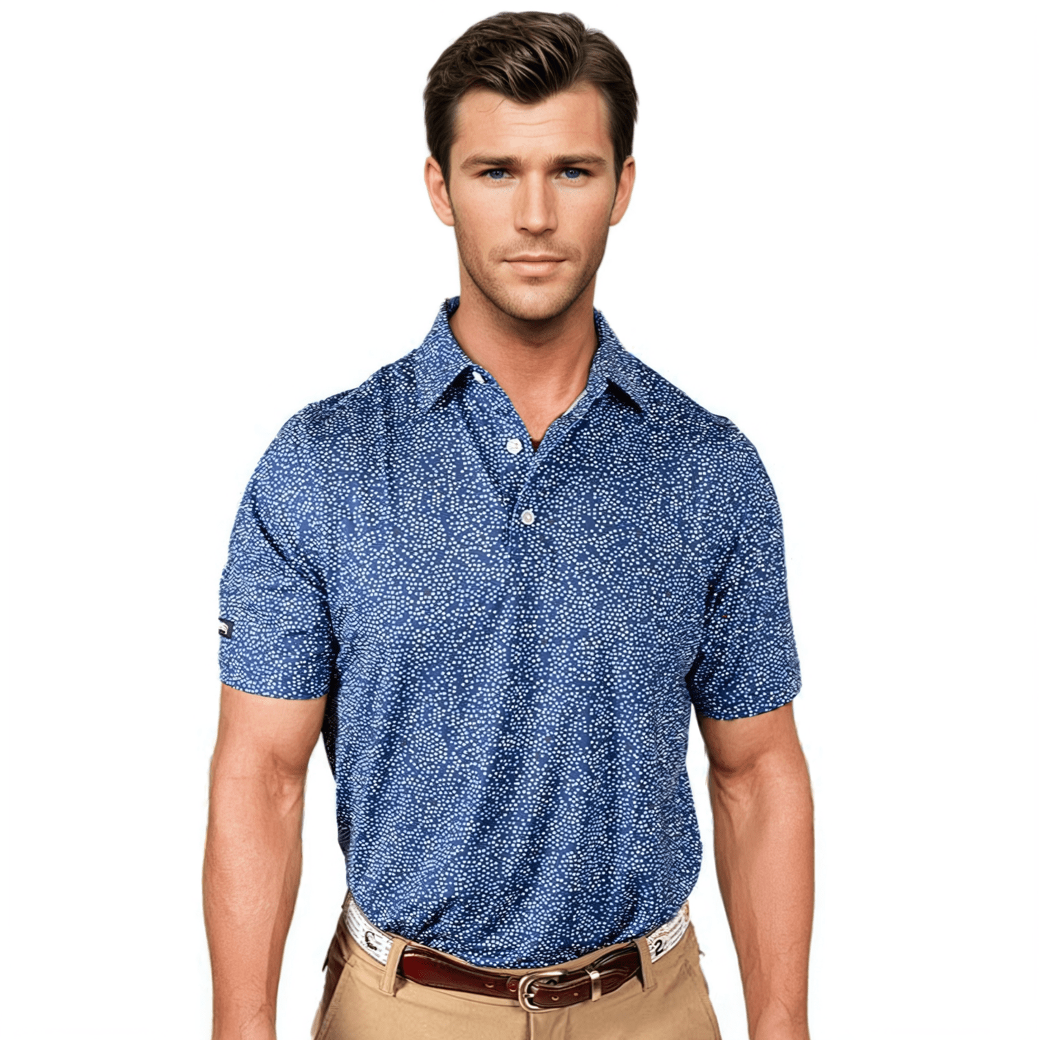 Starry Night Men's Polo - WonderingCloth