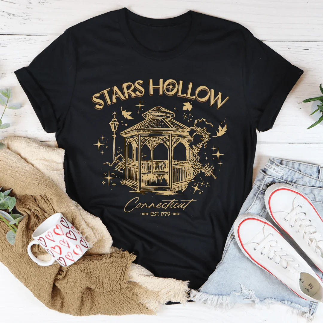 Stars Hollow Connecticut  Tee - WonderingCloth