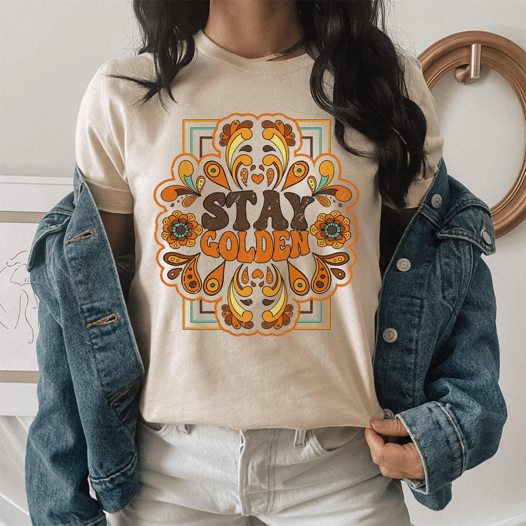 Stay Golden Tee - WonderingCloth