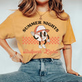 Summer Nights Ballpark Lights Tee - WonderingCloth