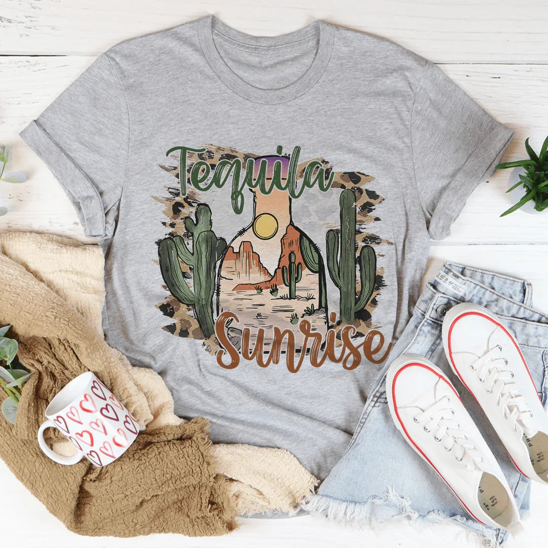 Tequila Sunrise Tee - WonderingCloth
