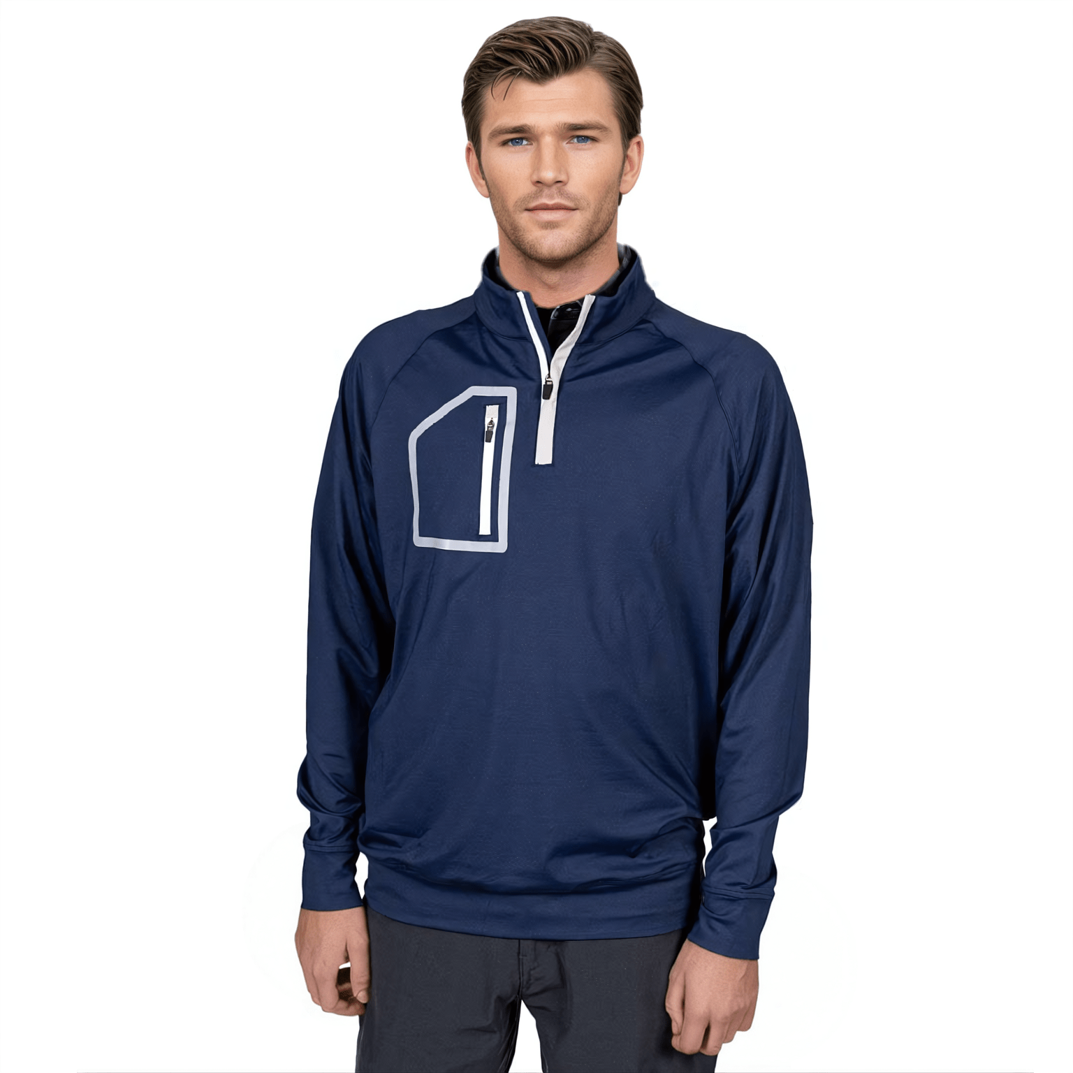 The Tips Men's Q-Zip - WonderingCloth