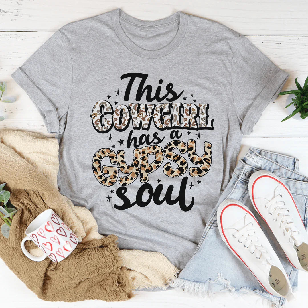This Cowgirl Has A Gypsy Soul Tee - WonderingCloth