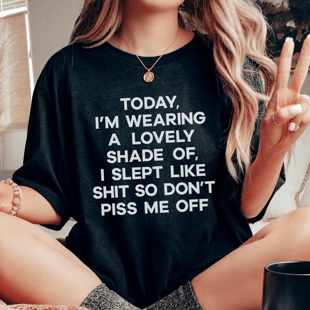 Today I'm Wearing A Lovely Shade Tee - WonderingCloth