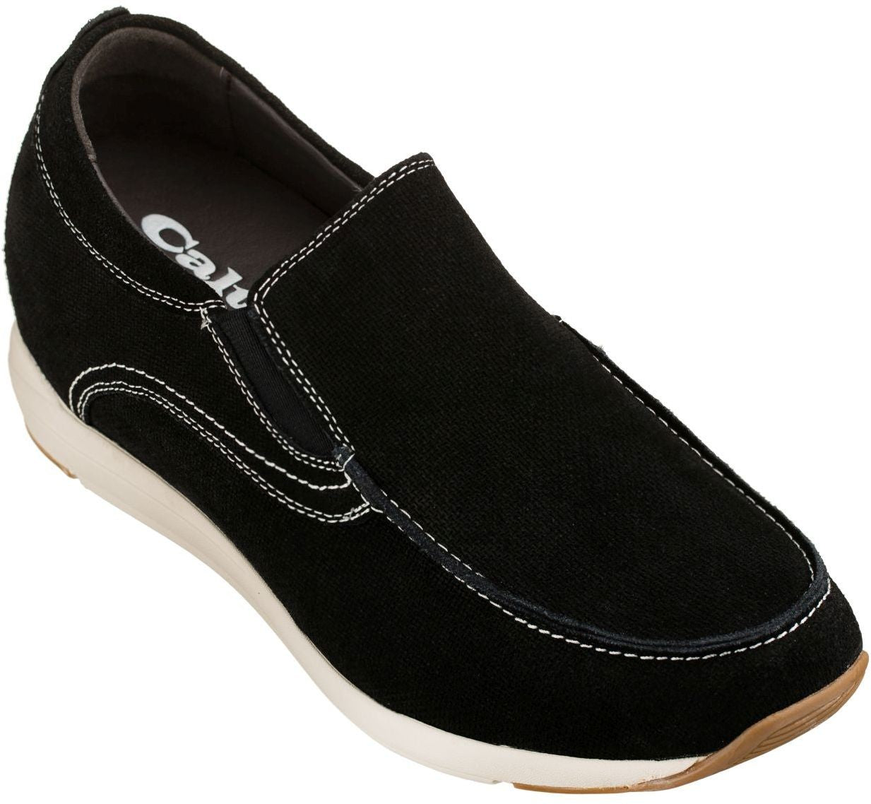 CALTO - G4903 - 2.8 Inches Taller (Nubuck Black) - Super Lightweight - WonderingCloth