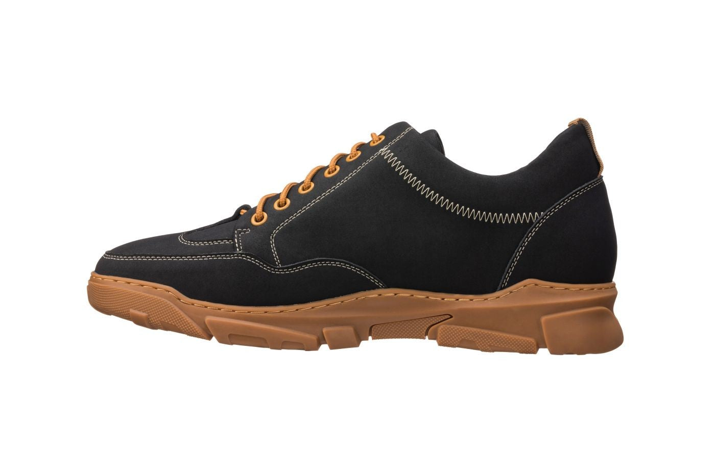 CALTO - K8025 - 2.8 Inches Taller (Black) - Hiking Style - WonderingCloth