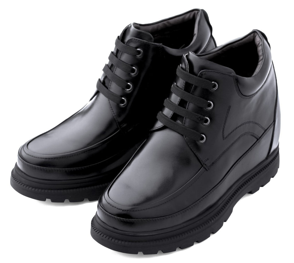 CALDEN Leather Elevator Boots - 5.2 Inches - K511615 - WonderingCloth