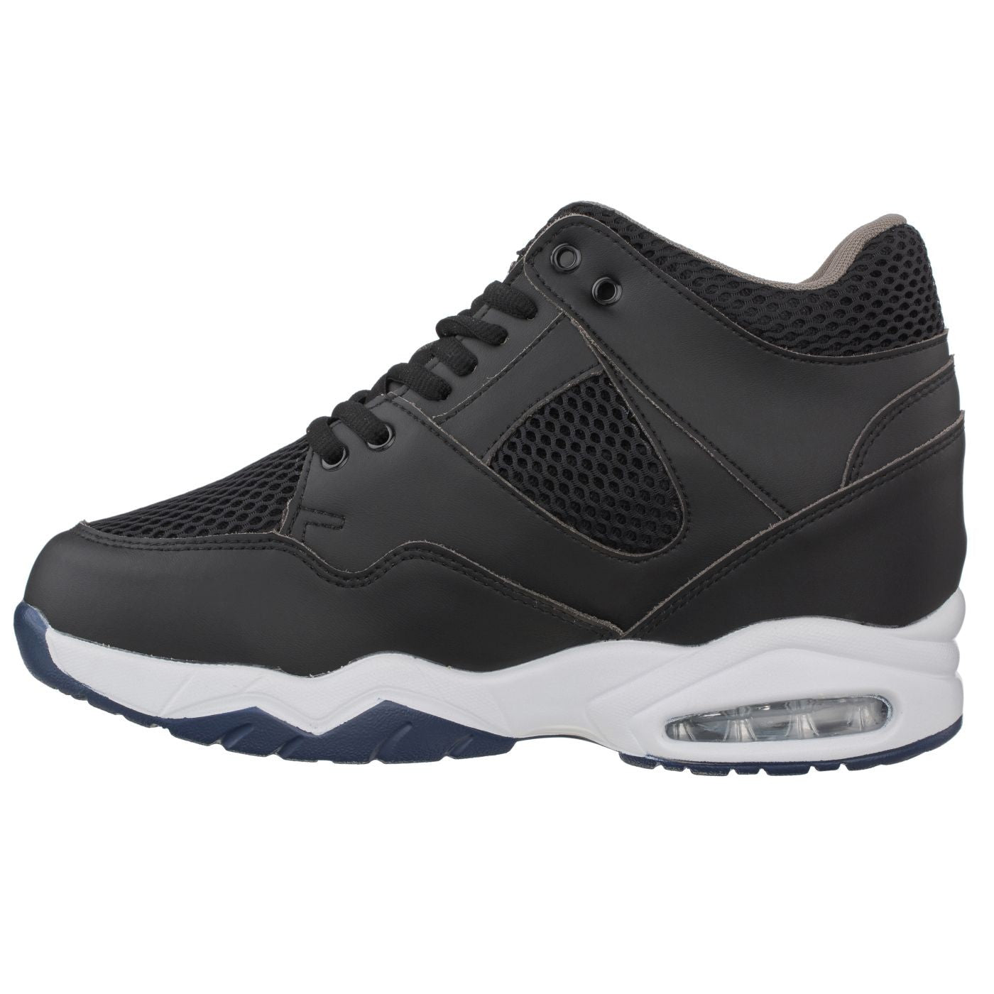 CALTO Black Elevator Sneakers - 3.4 Inches - H329082 - WonderingCloth