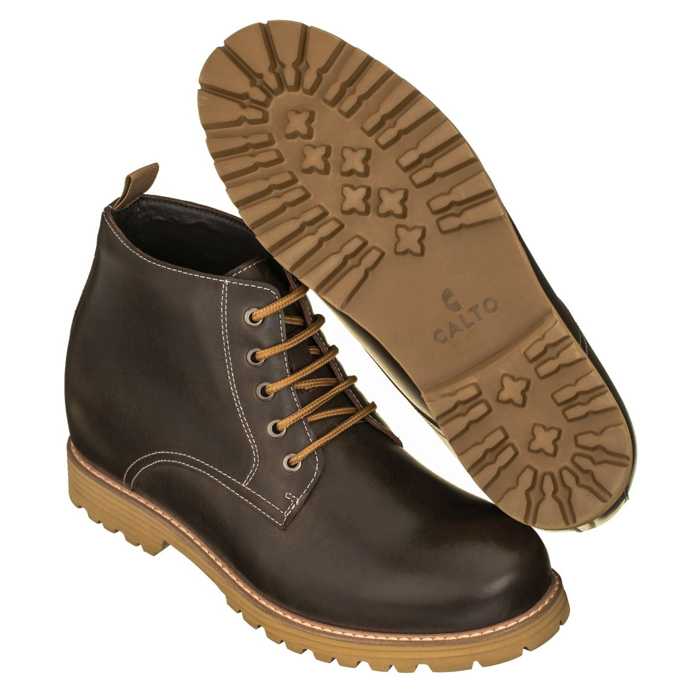 CALTO - S8752 - 3.4 Inches Taller (Dark Brown) - WonderingCloth