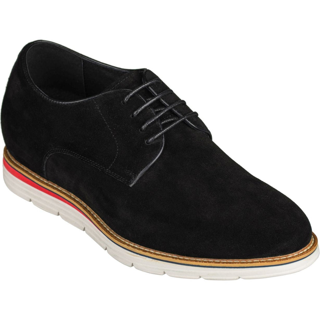 CALTO - Y4222 - 3.2 Inches Taller (Nubuck Black) - WonderingCloth