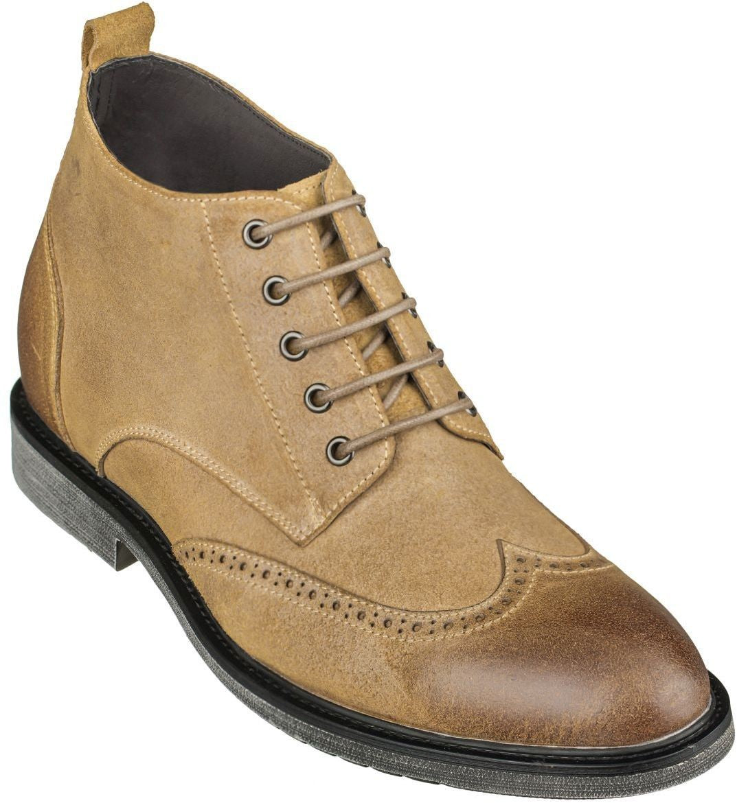CALTO - S3652 - 3.0 Inches Taller (Light Brown) - Lightweight - WonderingCloth