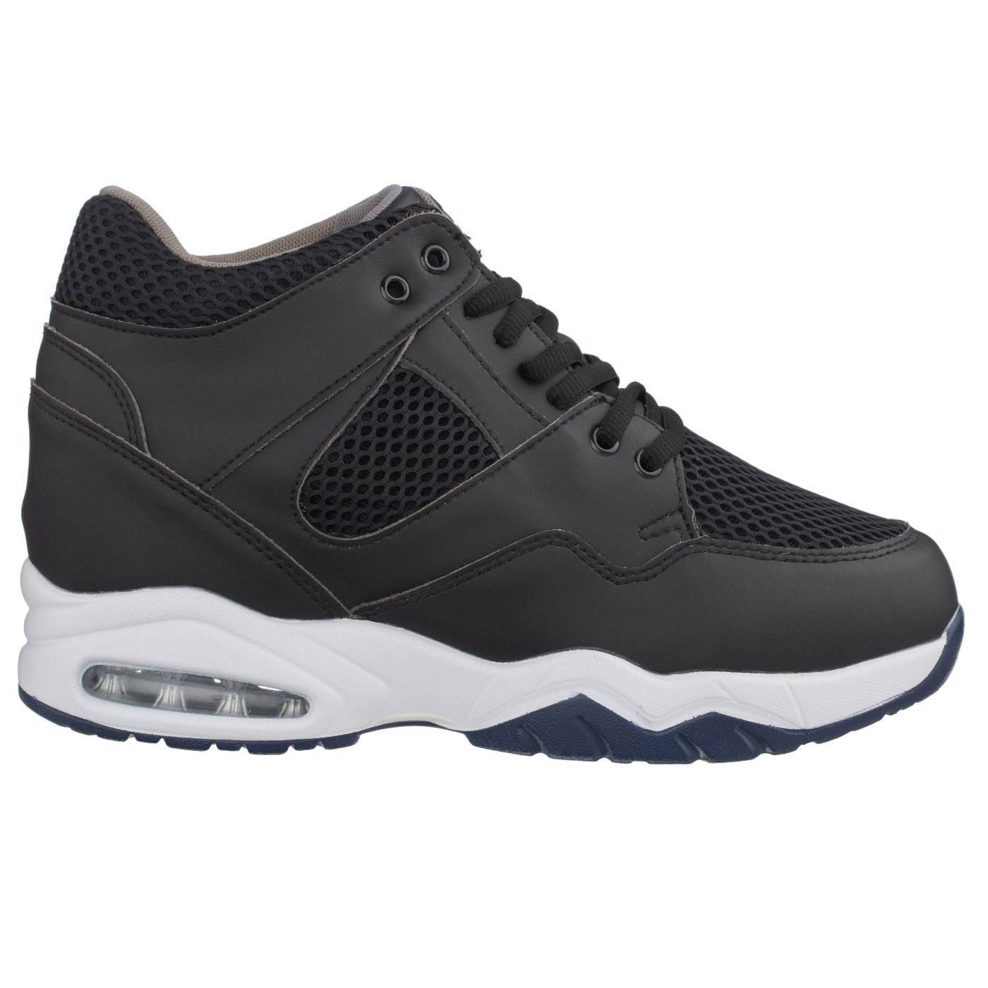 CALTO Black Elevator Sneakers - 3.4 Inches - H329082 - WonderingCloth
