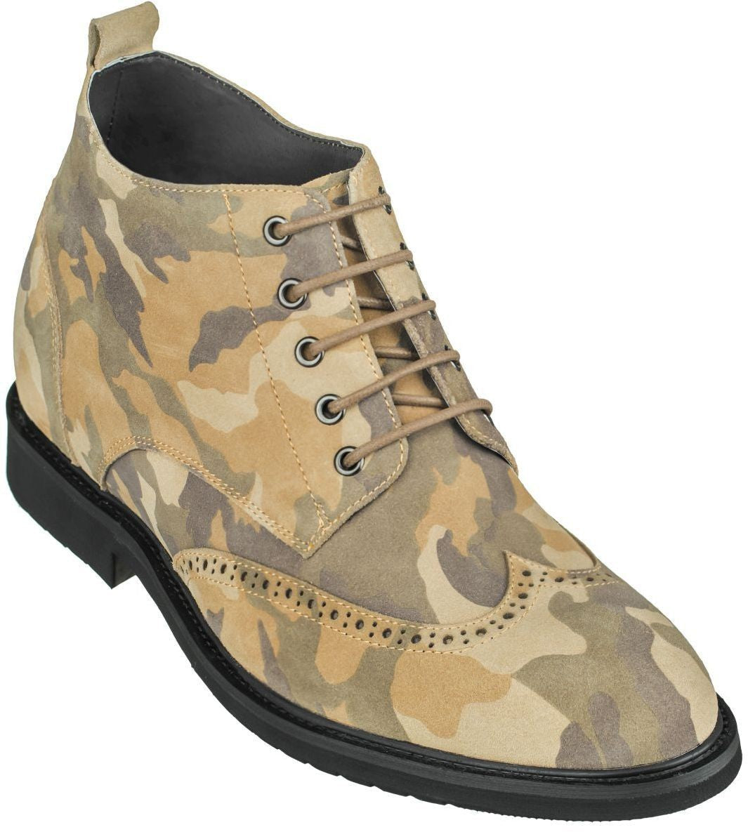 CALTO - S3650 - 3.0 Inches Taller (Camo Brown) - Lightweight - WonderingCloth