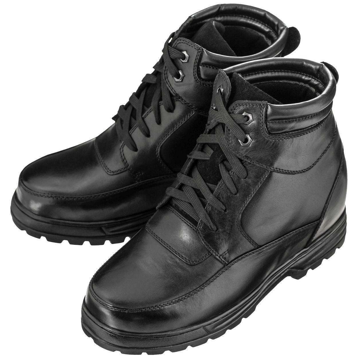 CALDEN Military-Style Leather Boots - 5.2 Inches - K881801 - WonderingCloth