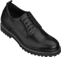 CALTO S9118 - 3" Taller Black Leather Elevator Work Shoes - WonderingCloth