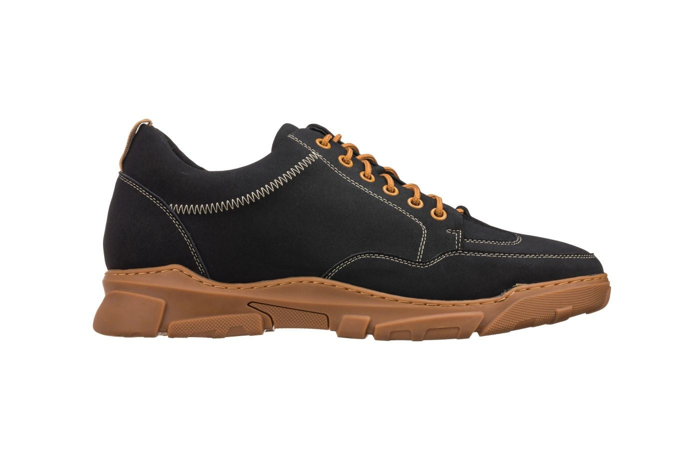 CALTO - K8025 - 2.8 Inches Taller (Black) - Hiking Style - WonderingCloth