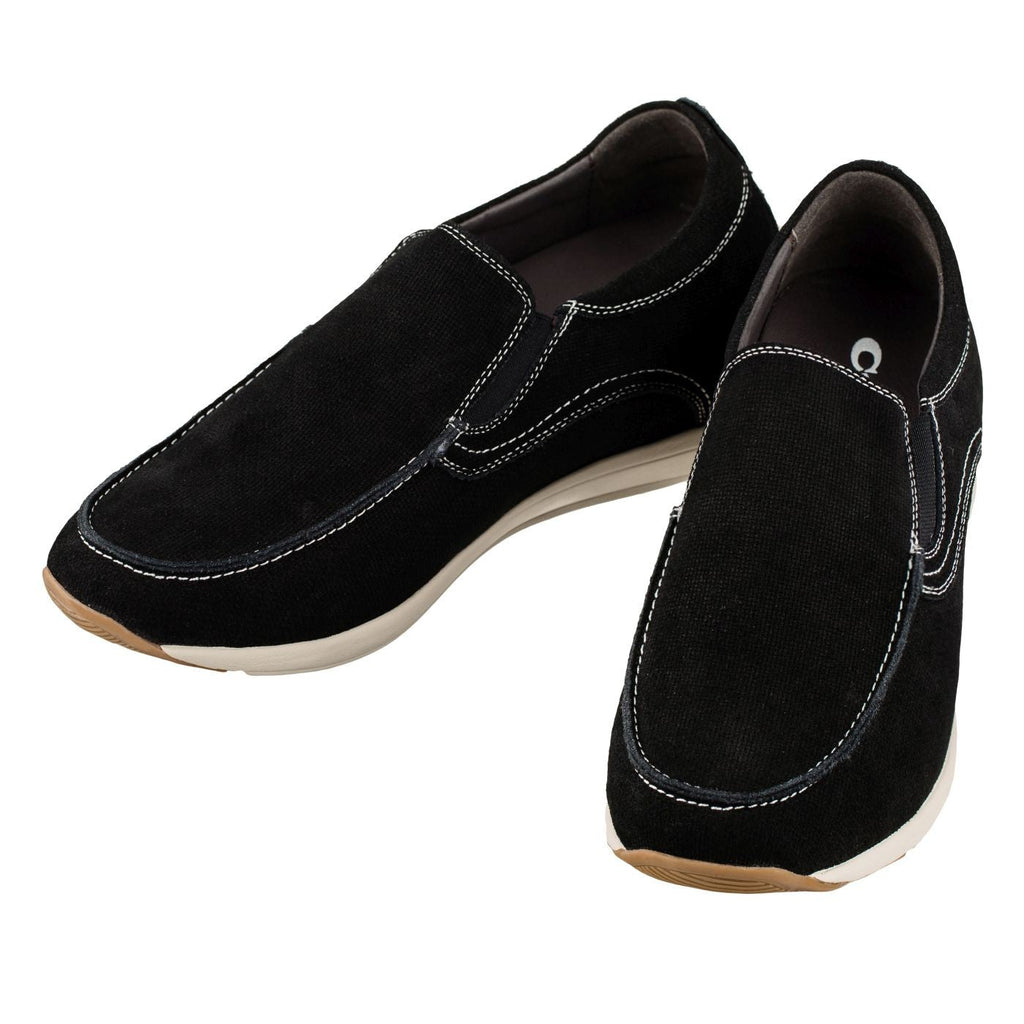 CALTO - G4903 - 2.8 Inches Taller (Nubuck Black) - Super Lightweight - WonderingCloth