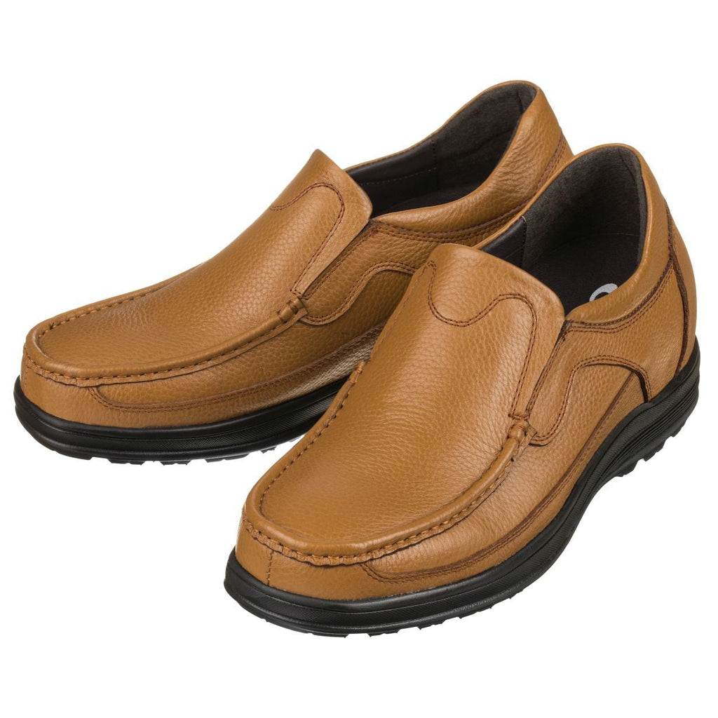 CALTO - G1829 - 3.2 Inches Taller (Tan Brown) - Lightweight - WonderingCloth