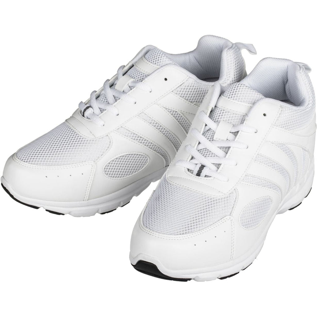 CALTO Light White Elevator Sneakers - Three Inches - G3303 - WonderingCloth