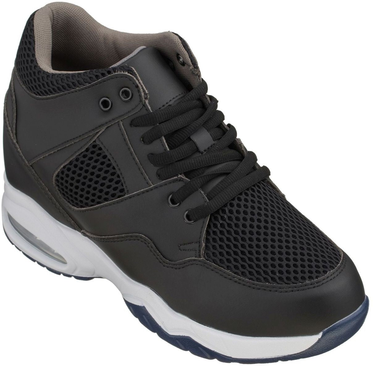 CALTO Black Elevator Sneakers - 3.4 Inches - H329082 - WonderingCloth