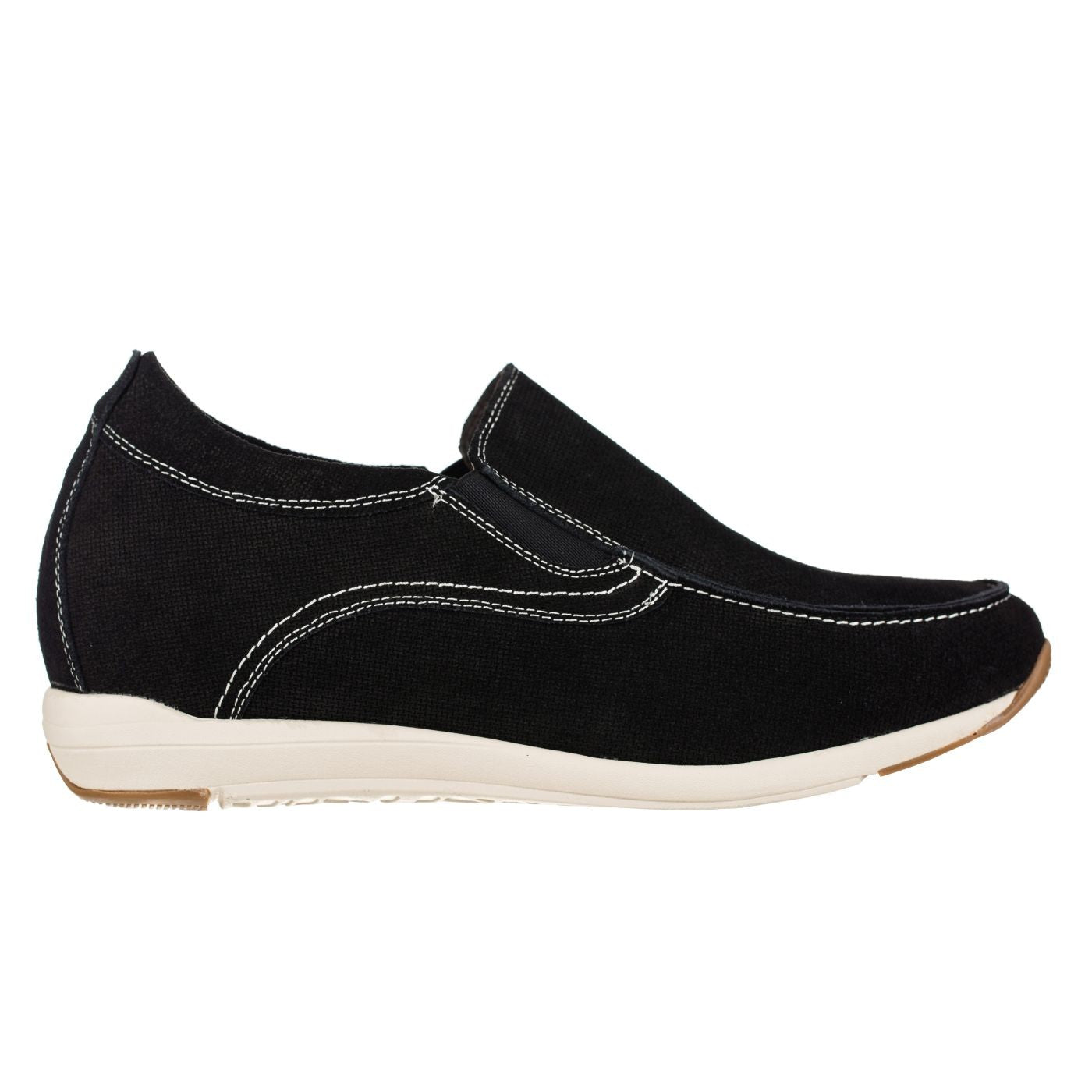CALTO - G4903 - 2.8 Inches Taller (Nubuck Black) - Super Lightweight - WonderingCloth