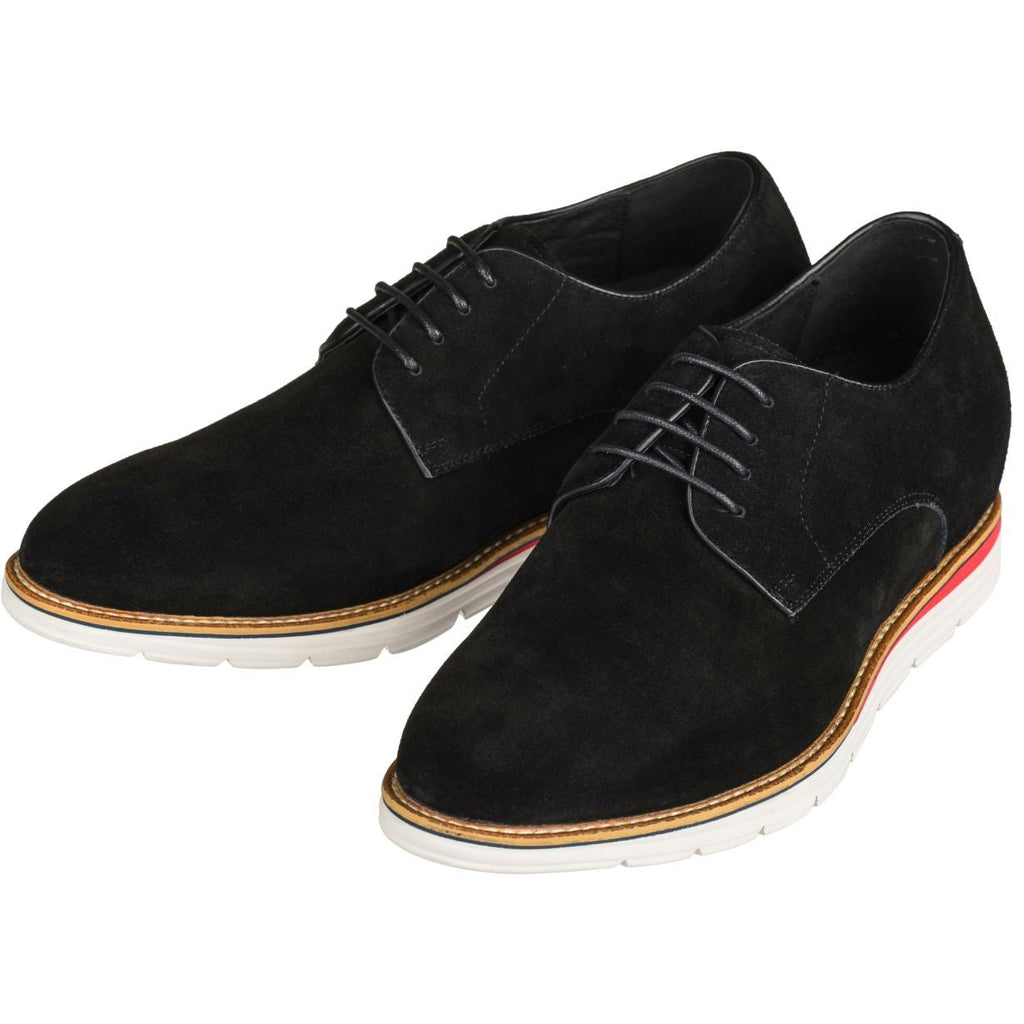 CALTO - Y4222 - 3.2 Inches Taller (Nubuck Black) - WonderingCloth