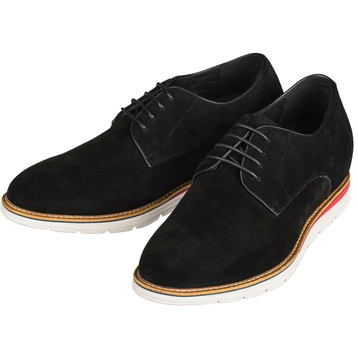 CALTO - Y4222 - 3.2 Inches Taller (Nubuck Black) - WonderingCloth