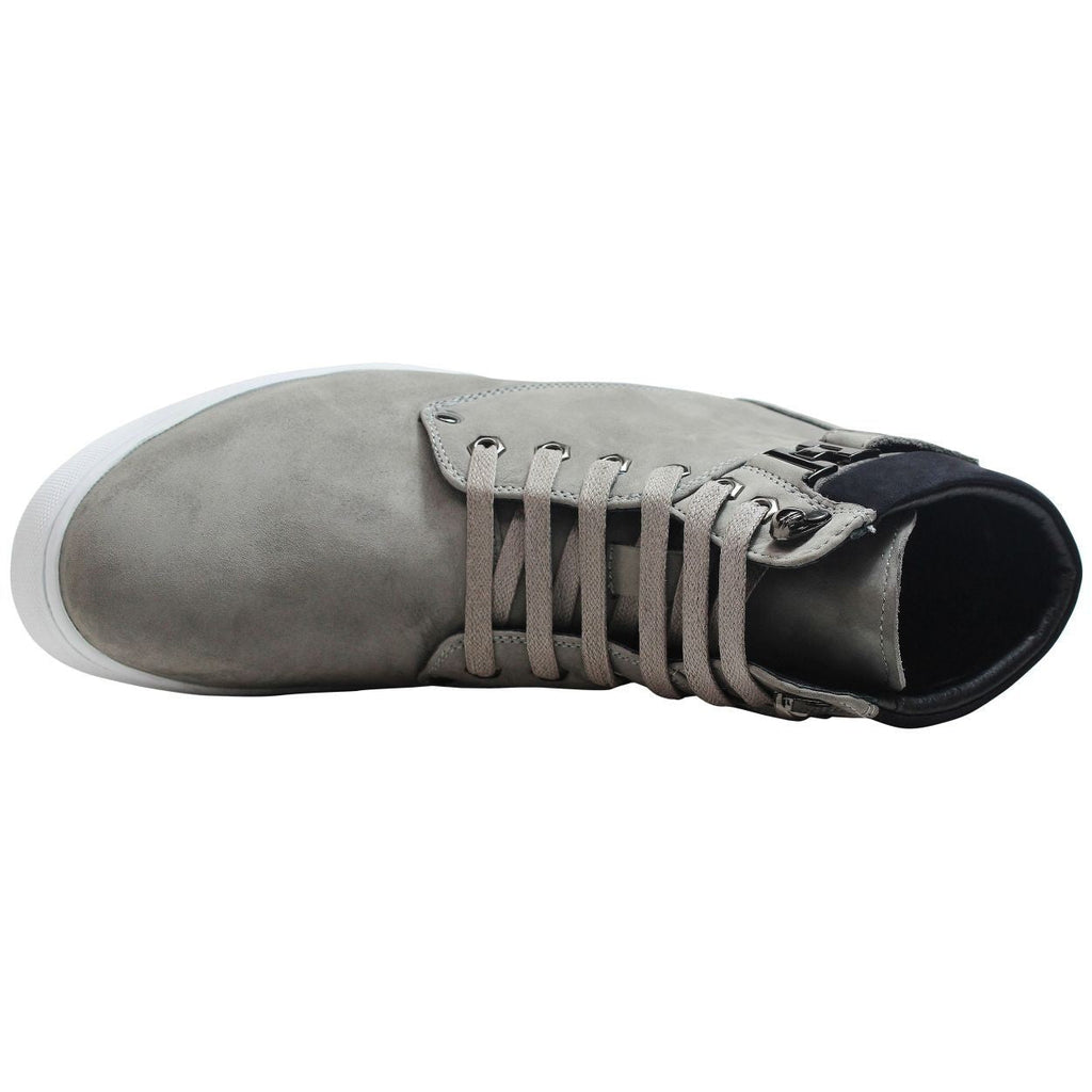 CALTO - T53120 - 2.6 Inches Taller (Nubuck Grey) - High top sneak-boot - WonderingCloth