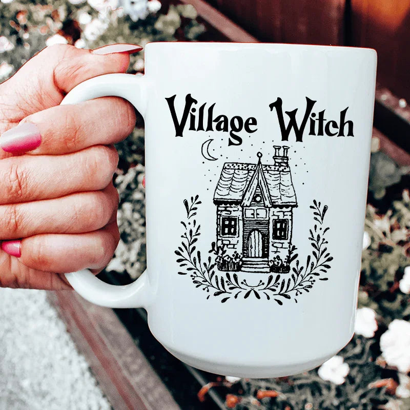 Village Witch Ceramic Mug 15 oz - WonderingCloth