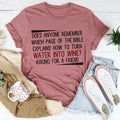 Water Into Wine Tee - WonderingCloth