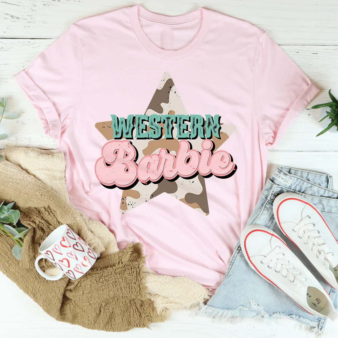 Western Barbie Star Tee - WonderingCloth