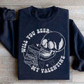 Will You Beer My Valentine Sweatshirt - WonderingCloth