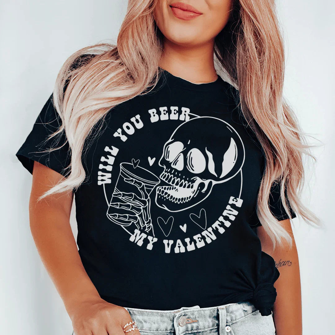Will You Beer My Valentine Tee - WonderingCloth