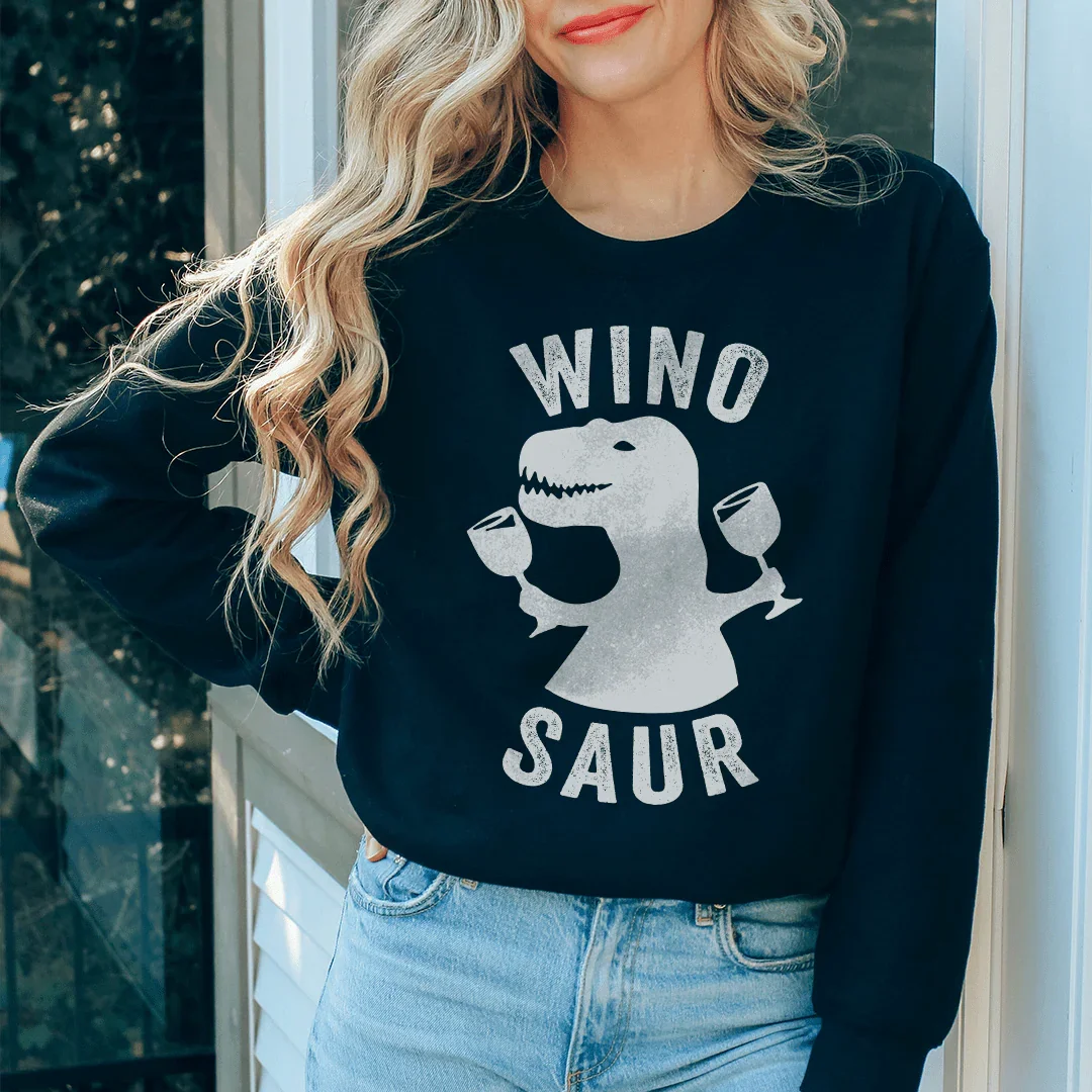Winosaur Sweatshirt - WonderingCloth